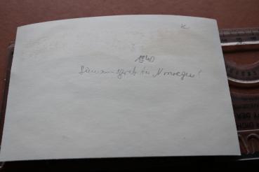 Preview: altes Foto Grabkranz von Adolf Hitler für die gefallenen Matrosen in Norwegen